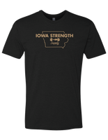 Iowa Strength Supply T-Shirt - Black/Tan