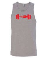 Iowa Strength Supply Tank Top - Gray/Red